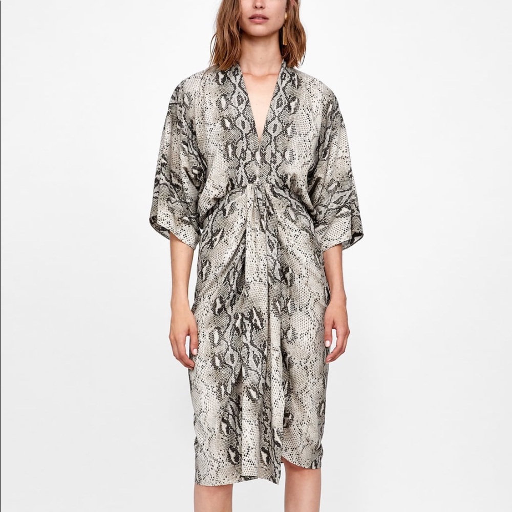 Like new! Zara Snake Print Dress